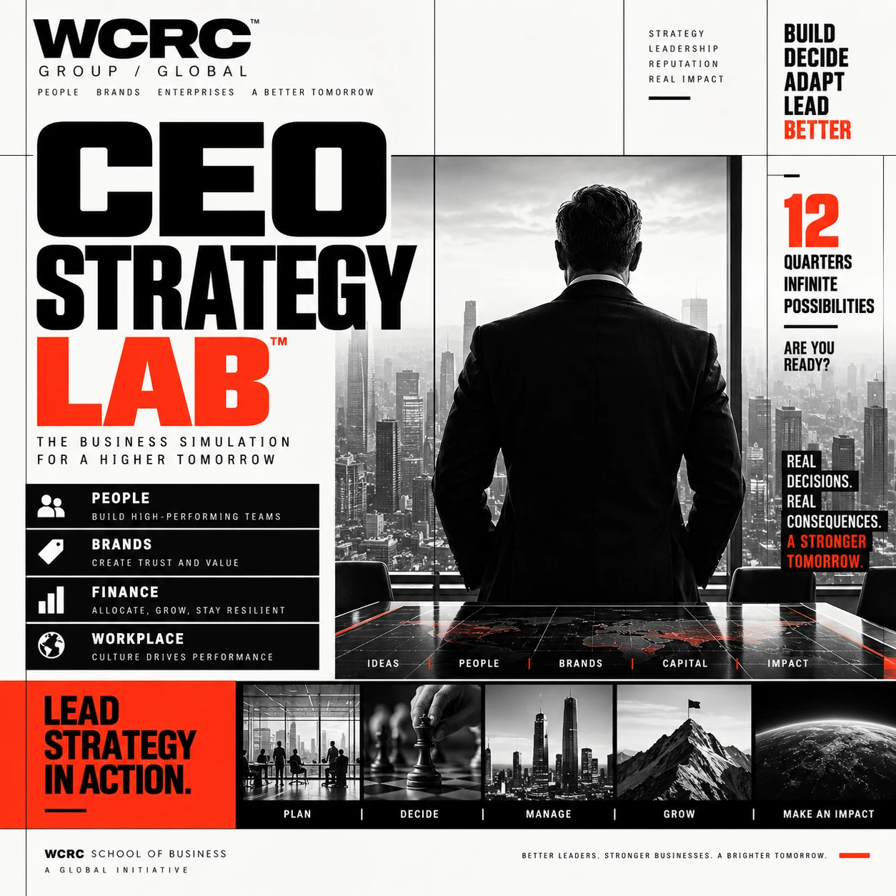 WCRC CEO Strategy Lab: people, brands, finance and workplace — plan, decide, manage, grow and make an impact